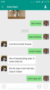 Di duga Hotel comfrot kota Dumai menyediah kan Room ledis