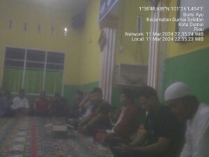 Majelis dzikir al hidayah kewalian Dumai-Rupat Mengadakan Sholat Berjamah Traweh"