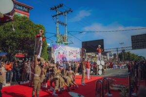 Drum Corps Gita Abdi Praja IPDN Kampus Sumatera Barat Pimpin Pelaksanaan Pawai Taaruf MTQ XLII Provinsi Riau