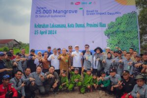 Upaya Penanaman Mangrove Bersama KLHK: Dumai Menjadi Bagian dari Perubahan Lingkungan yang Berkelanjutan