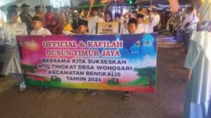 Desa Wonosari Tampil Beda , Gelar Pawai Ta'aruf MTQ ke-29 Pada Malam Hari