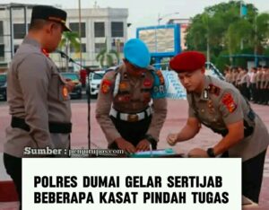 Kapolres kota Dumai gelar upacara Sartijab