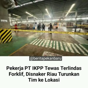 Silfi Agustian naas terlindas Forklif