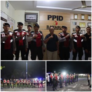 Polres Meranti : Patroli Blue Light Cipta Kondisi Menjelang PSU Pemilu 2024 dan Hut Bhayangkara Ke-78 di Pastikan Aman dan Kondusif.