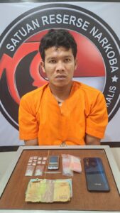 Satnarkoba Polres Bengkalis ungkap Pengedar Narkotika Jenis Sabu 4,22 Gram di Bathin Solapan