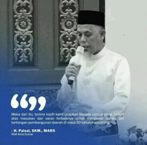 Apresiasi Peran Aktif Pansus DPRD Terhadap RPJPD Kota Dumai 2025-2045, Wako: Ciptakan Keharmonisan Pembangunan Nasional dan Daerah