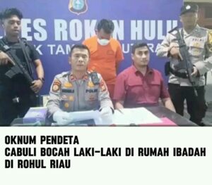 Seorang oknum pendeta Kecamatan Tambusai Utara, Kabupaten Rokan Hulu, Ria Diaman kan pihak berwajib,