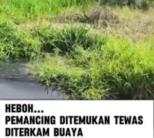 seorang warga meninggal dunia akibat diterkam buaya.