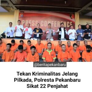 Operasi Jembalang di pimpin langsung oleh Kasat Reskrim Polresta Pekanbaru Kompol Berry Juana Putra "gunanya melakukan menjaga keamanan menjelang pelaksanaan pemilihan kepala daerah serentak 2024.