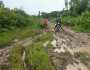 Sungguh cantiknya di jalan Janda Genong RT 02 RW 09, Dusun Hutan Samak Desa Titi Akar, Kecamatan Rupat Utara, Bengkalis-Riau