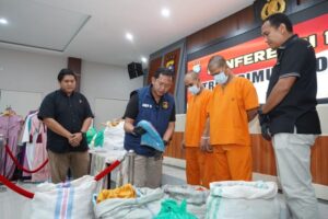 Polda Riau ungkap sindikat pencurian pakaian mencapai ke,rugian sebesar 2M
